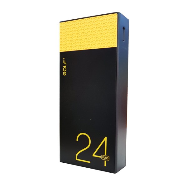 GOLF Power Bank Hive 24 Plus 24000mAh, 4x Output 4.2A, Μαύρο-Κίτρινο